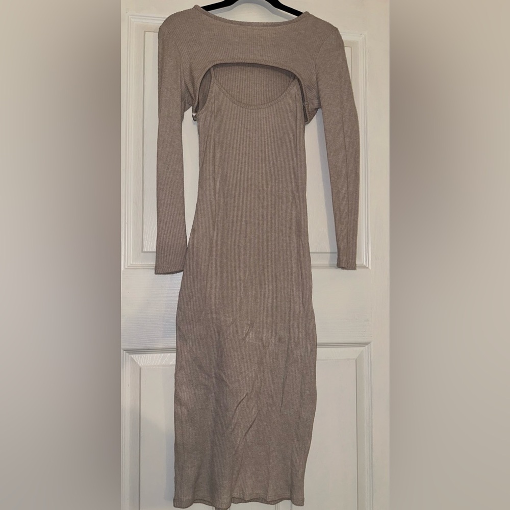 Midi dress with Shrug